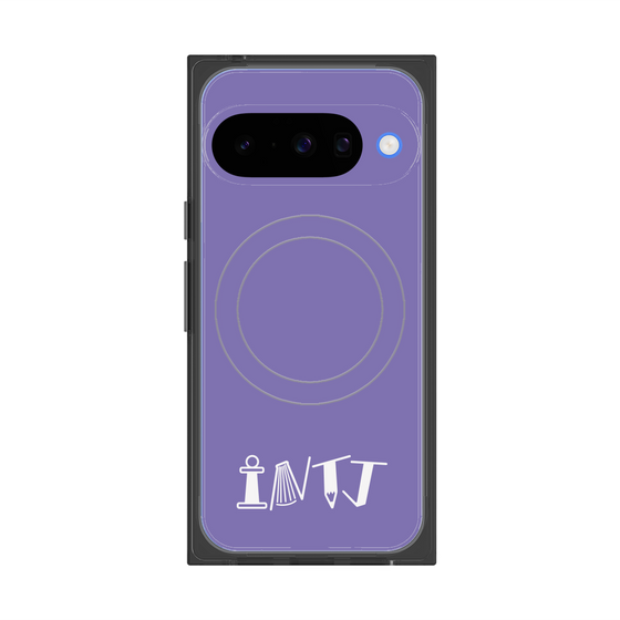 Premium Square Case with Pixelsnap［ Original - INTJ Architect - Alphabet - Purple ］