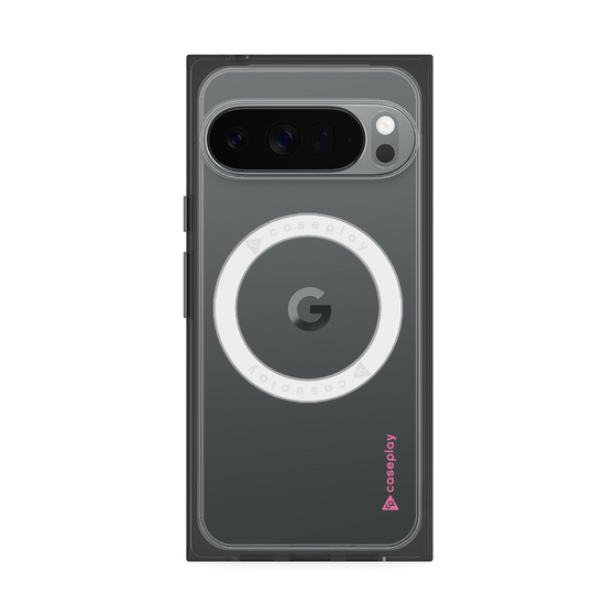 Premium Square Case with Pixelsnap［ Original - CASEPLAY Logo - Pink/B ］