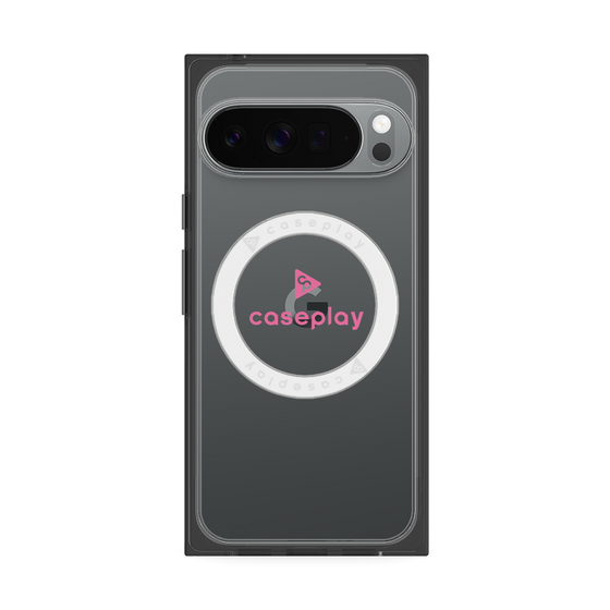 Premium Square Case with Pixelsnap［ Original - CASEPLAY Logo - Pink/D ］