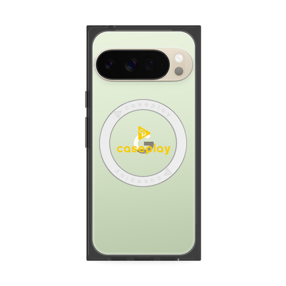 Premium Square Case with Pixelsnap［ Original - CASEPLAY Logo - Yellow/D ］