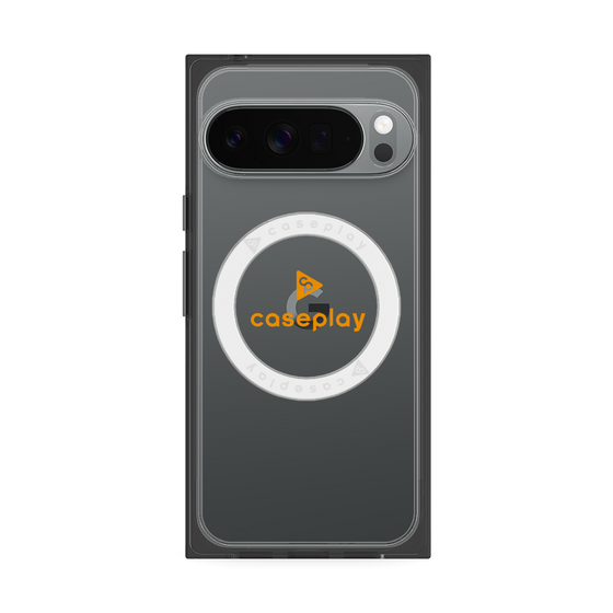 Premium Square Case with Pixelsnap［ Original - CASEPLAY Logo - Orange/D ］