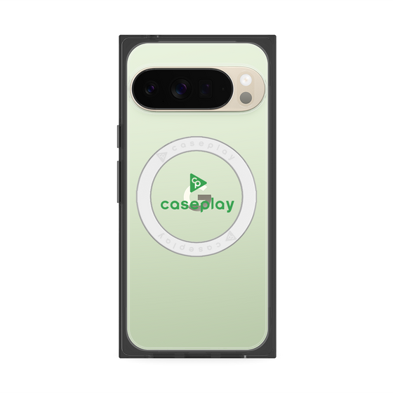 Premium Square Case with Pixelsnap［ Original - CASEPLAY Logo - Green/D ］