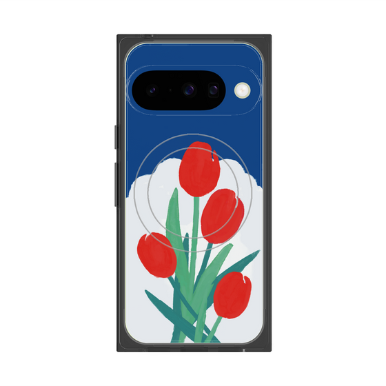 Premium Square Case with Pixelsnap［ Mod Deco - Original - Flower/A ］