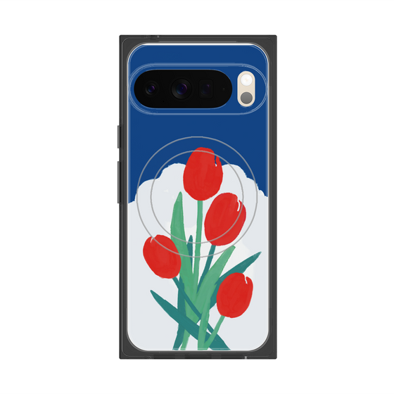 Premium Square Case with Pixelsnap［ Mod Deco - Original - Flower/A ］