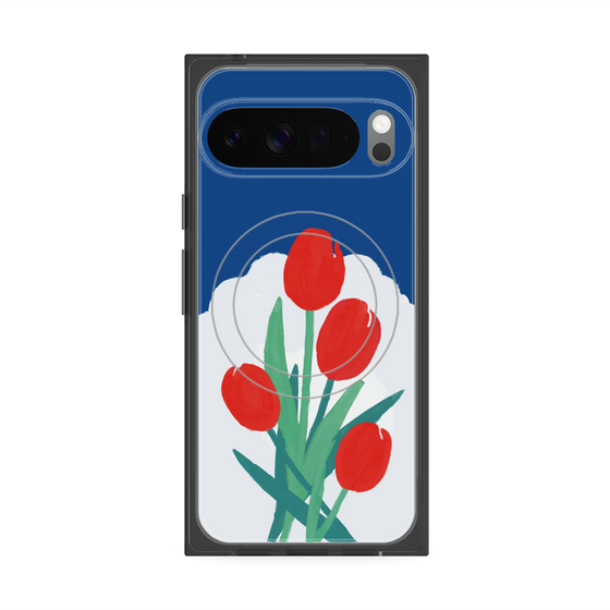 Premium Square Case with Pixelsnap［ Mod Deco - Original - Flower/A ］