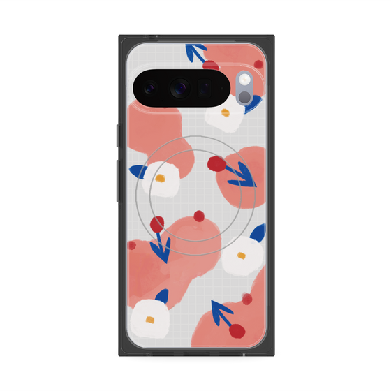 Premium Square Case with Pixelsnap［ Mod Deco - Original - Flower/C ］