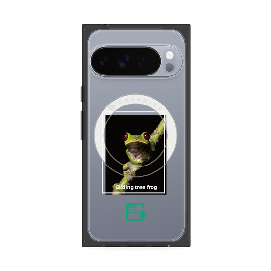 Premium Square Case with Pixelsnap［ Green Future Project - Gliding tree frog ］