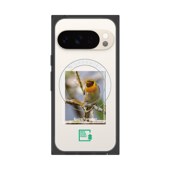Premium Square Case with Pixelsnap［ Green Future Project - Guira Tanager ］