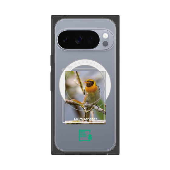Premium Square Case with Pixelsnap［ Green Future Project - Guira Tanager ］