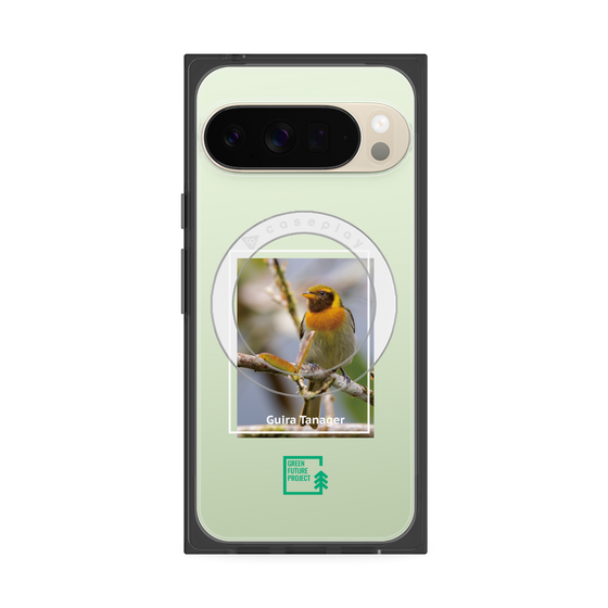 Premium Square Case with Pixelsnap［ Green Future Project - Guira Tanager ］