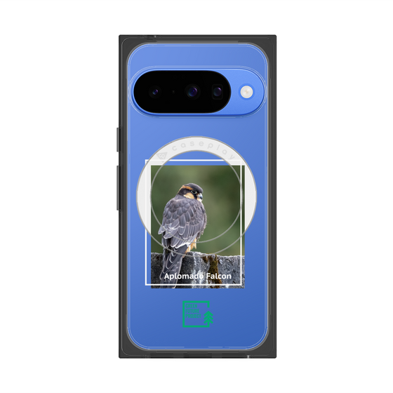 Premium Square Case with Pixelsnap［ Green Future Project - Aplomado Falcon ］