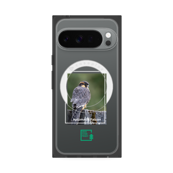 Premium Square Case with Pixelsnap［ Green Future Project - Aplomado Falcon ］