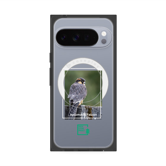 Premium Square Case with Pixelsnap［ Green Future Project - Aplomado Falcon ］