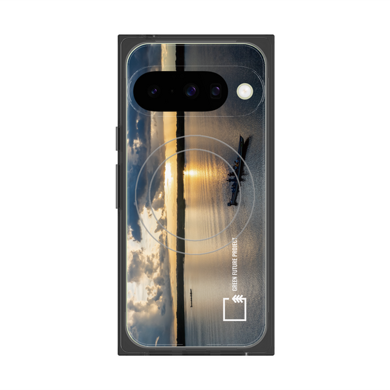 Premium Square Case with Pixelsnap［ Green Future Project - Landscape ］