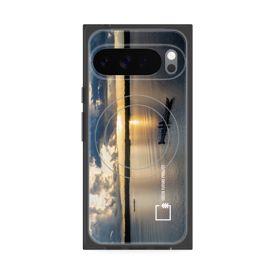 Premium Square Case with Pixelsnap［ Green Future Project - Landscape ］