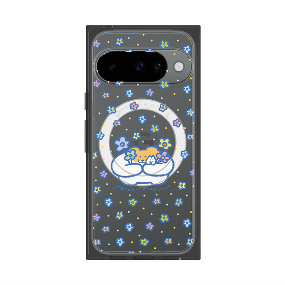 Premium Square Case with Pixelsnap［ Mokmokchan - Flowers ］