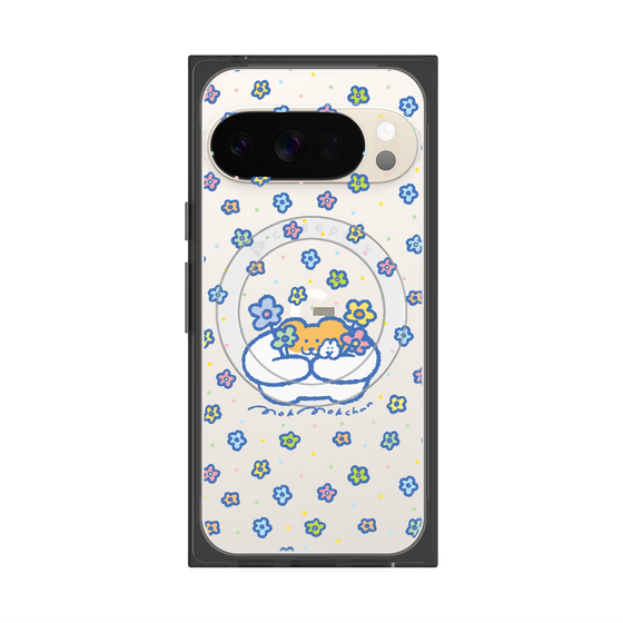 Premium Square Case with Pixelsnap［ Mokmokchan - Flowers ］