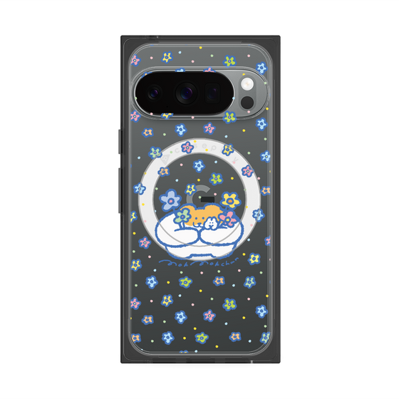 Premium Square Case with Pixelsnap［ Mokmokchan - Flowers ］