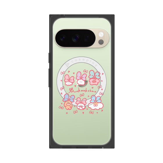 Premium Square Case with Pixelsnap［ Mokmokchan - Ribbons ］