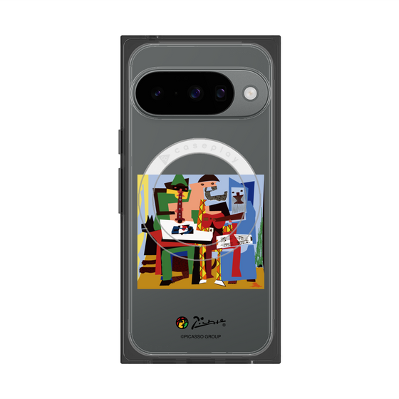Premium Square Case with Pixelsnap［ PICASSO - Three Musicians ］
