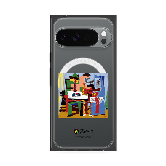 Premium Square Case with Pixelsnap［ PICASSO - Three Musicians ］
