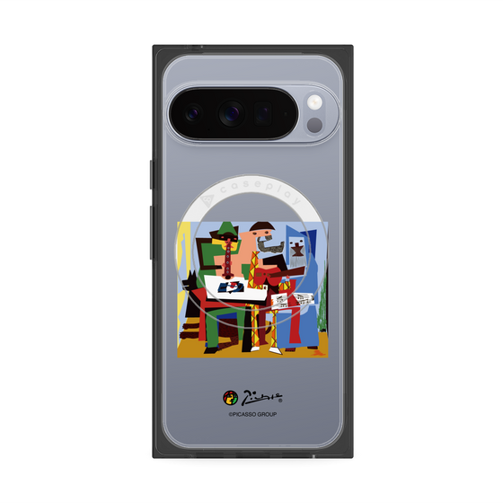 Premium Square Case with Pixelsnap［ PICASSO - Three Musicians ］