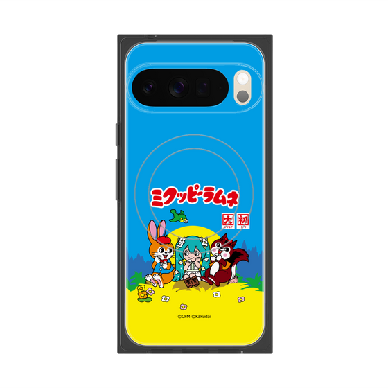 Premium Square Case with Pixelsnap［ Hatsune Miku × Kuppy Ramune - Package ］