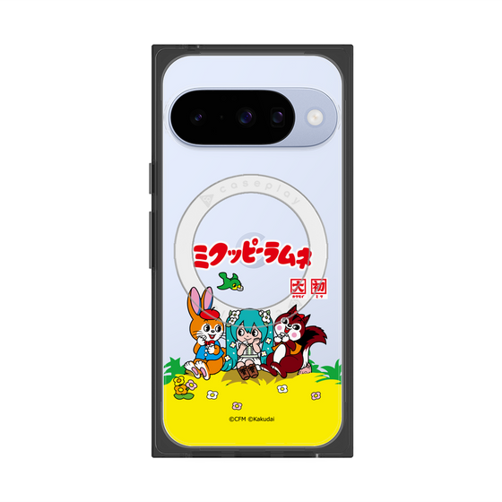Premium Square Case with Pixelsnap［ Hatsune Miku × Kuppy Ramune - Package - Clear ］