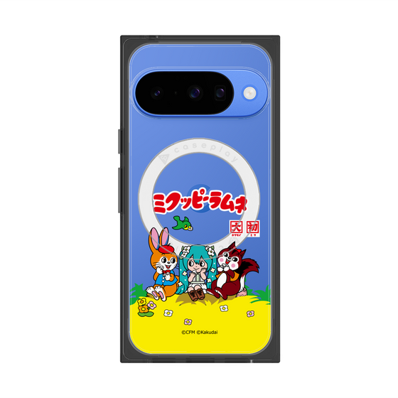Premium Square Case with Pixelsnap［ Hatsune Miku × Kuppy Ramune - Package - Clear ］