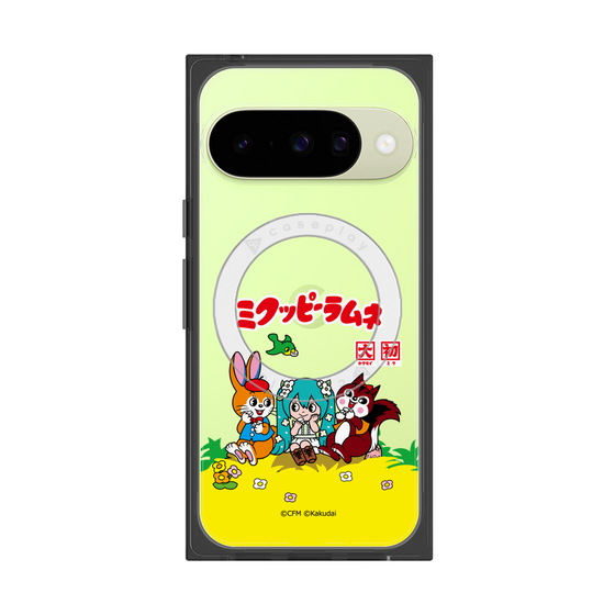 Premium Square Case with Pixelsnap［ Hatsune Miku × Kuppy Ramune - Package - Clear ］