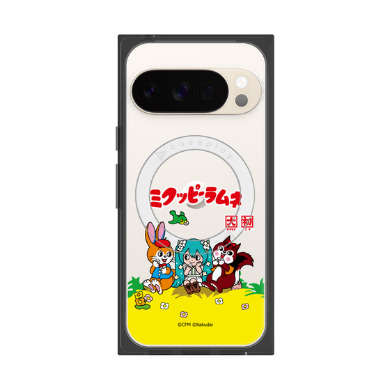 Premium Square Case with Pixelsnap［ Hatsune Miku × Kuppy Ramune - Package - Clear ］