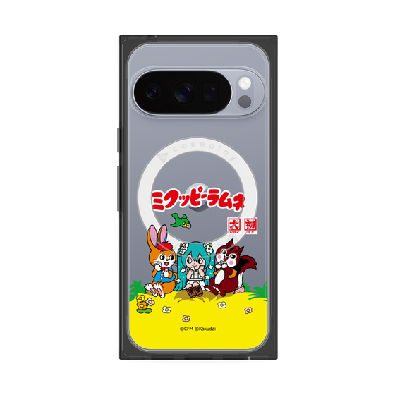 Premium Square Case with Pixelsnap［ Hatsune Miku × Kuppy Ramune - Package - Clear ］