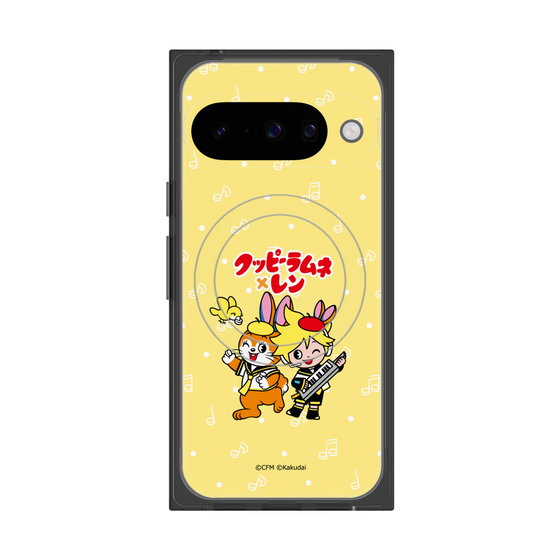 Premium Square Case with Pixelsnap［ Hatsune Miku × Kuppy Ramune - Kagamine Len × Kuppy - Chibi Illustration ］