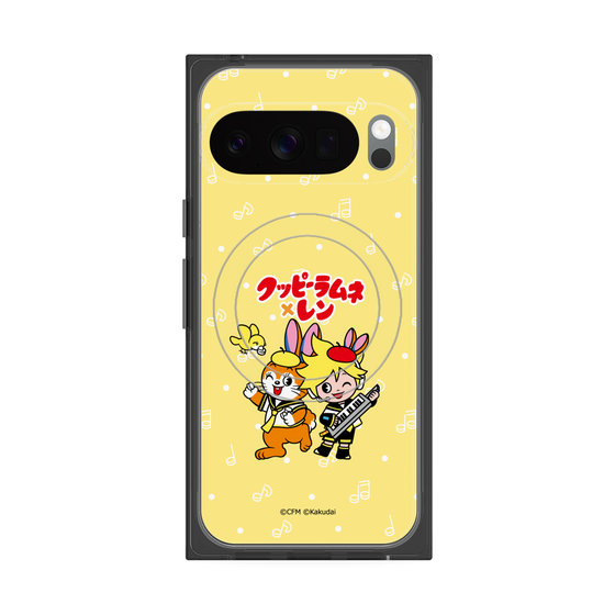 Premium Square Case with Pixelsnap［ Hatsune Miku × Kuppy Ramune - Kagamine Len × Kuppy - Chibi Illustration ］
