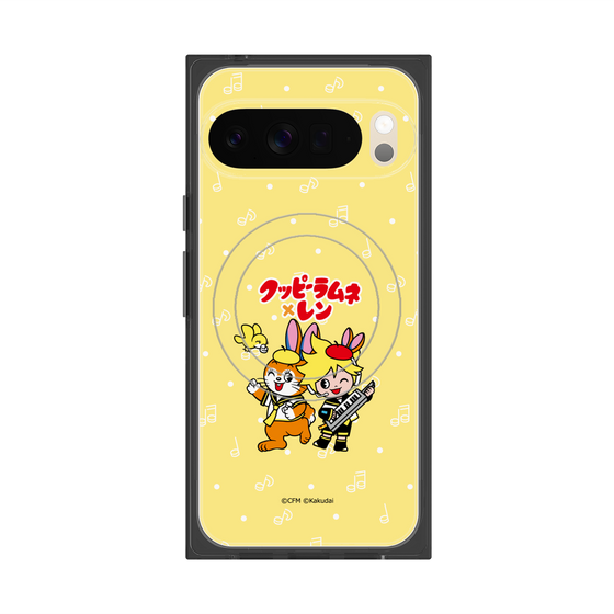 Premium Square Case with Pixelsnap［ Hatsune Miku × Kuppy Ramune - Kagamine Len × Kuppy - Chibi Illustration ］