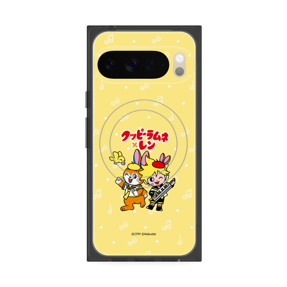 Premium Square Case with Pixelsnap［ Hatsune Miku × Kuppy Ramune - Kagamine Len × Kuppy - Chibi Illustration ］