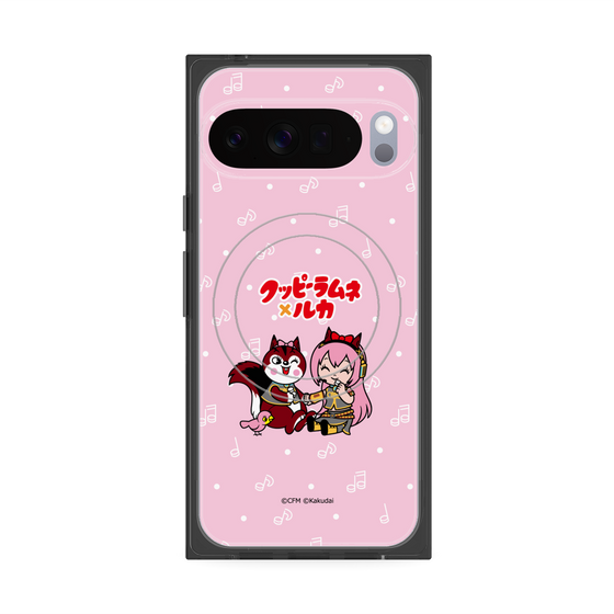 Premium Square Case with Pixelsnap［ Hatsune Miku × Kuppy Ramune - Megurine Luka × Ram - Chibi Illustration ］