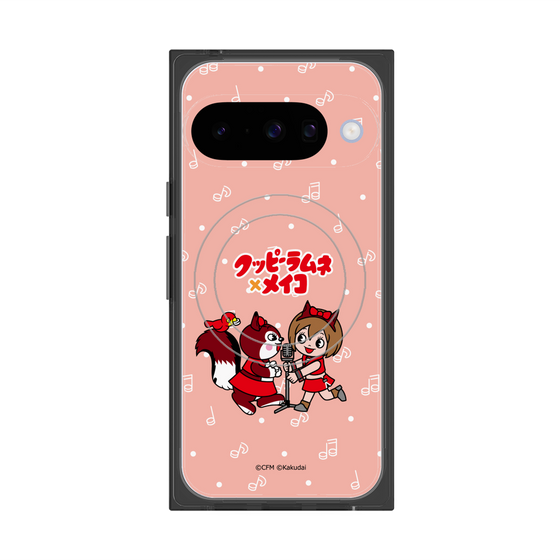 Premium Square Case with Pixelsnap［ Hatsune Miku × Kuppy Ramune - MEIKO × Ram - Chibi Illustration ］