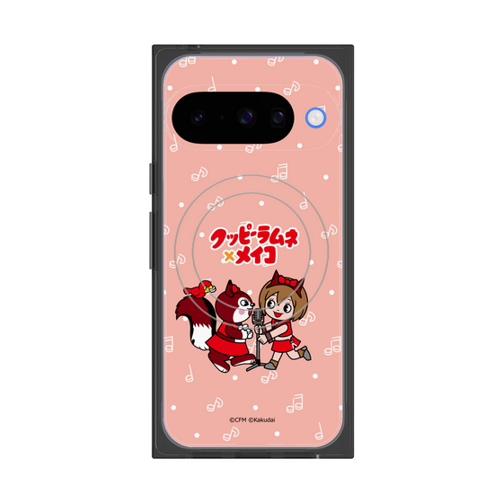 Premium Square Case with Pixelsnap［ Hatsune Miku × Kuppy Ramune - MEIKO × Ram - Chibi Illustration ］