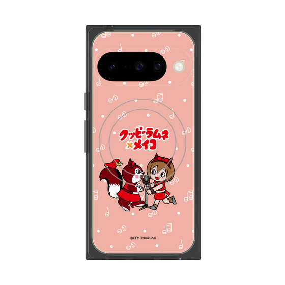 Premium Square Case with Pixelsnap［ Hatsune Miku × Kuppy Ramune - MEIKO × Ram - Chibi Illustration ］