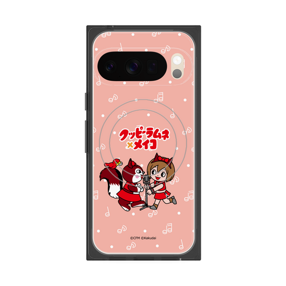 Premium Square Case with Pixelsnap［ Hatsune Miku × Kuppy Ramune - MEIKO × Ram - Chibi Illustration ］