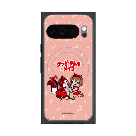 Premium Square Case with Pixelsnap［ Hatsune Miku × Kuppy Ramune - MEIKO × Ram - Chibi Illustration ］