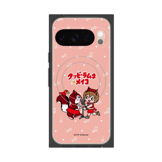Premium Square Case with Pixelsnap［ Hatsune Miku × Kuppy Ramune - MEIKO × Ram - Chibi Illustration ］
