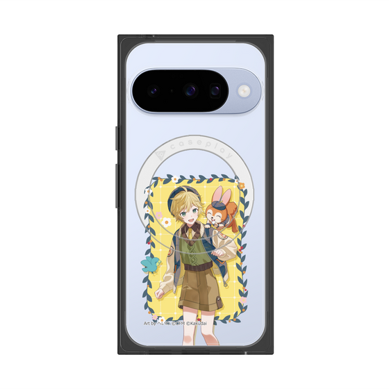 Premium Square Case with Pixelsnap［ Hatsune Miku × Kuppy Ramune - Kagamine Len × Kuppy - Full-body Illustration 1 ］