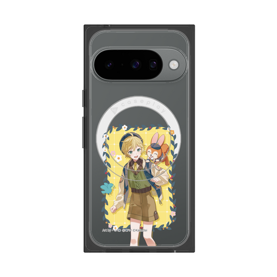 Premium Square Case with Pixelsnap［ Hatsune Miku × Kuppy Ramune - Kagamine Len × Kuppy - Full-body Illustration 1 ］
