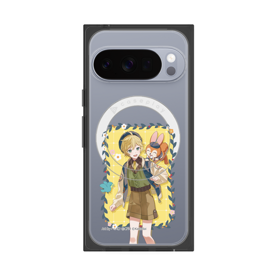 Premium Square Case with Pixelsnap［ Hatsune Miku × Kuppy Ramune - Kagamine Len × Kuppy - Full-body Illustration 1 ］