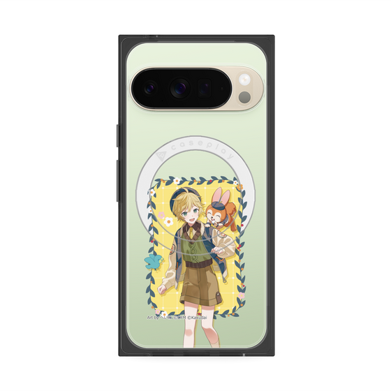 Premium Square Case with Pixelsnap［ Hatsune Miku × Kuppy Ramune - Kagamine Len × Kuppy - Full-body Illustration 1 ］