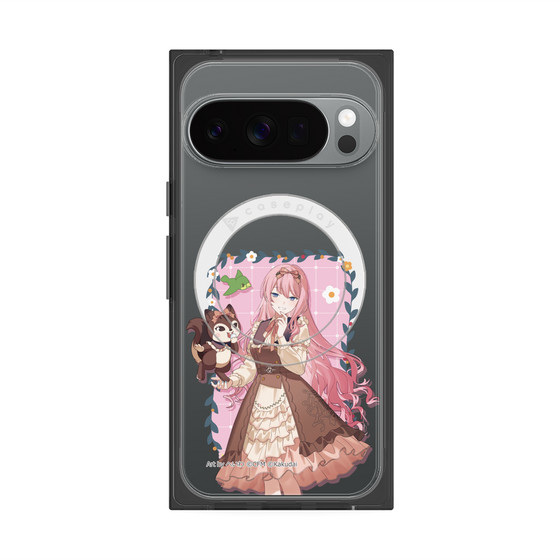 Premium Square Case with Pixelsnap［ Hatsune Miku × Kuppy Ramune - Megurine Luka × Ram - Full-body Illustration 1 ］