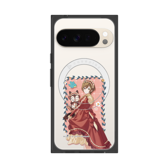 Premium Square Case with Pixelsnap［ Hatsune Miku × Kuppy Ramune - MEIKO × Ram - Full-body Illustration 1 ］