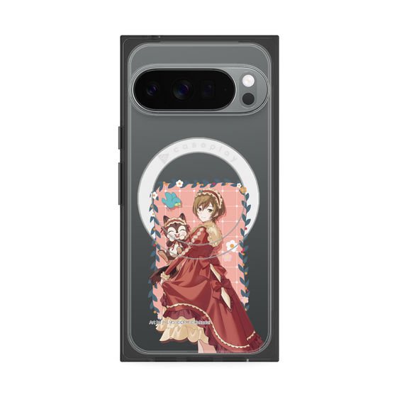 Premium Square Case with Pixelsnap［ Hatsune Miku × Kuppy Ramune - MEIKO × Ram - Full-body Illustration 1 ］